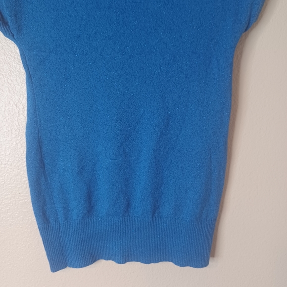 NWT Copper Key Blue Shimmer Girl's Short Sleeve Dress Size Large (14) - Picture 6 of 10